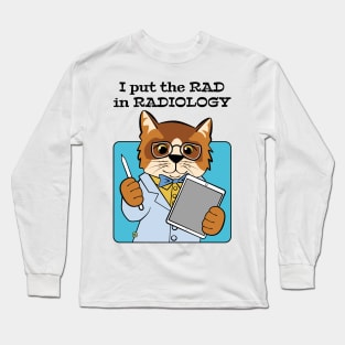 Rad Radiologist Cat Long Sleeve T-Shirt